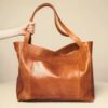 Large Capacity Oil Wax Tote Bag for Women