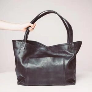 Large Capacity Oil Wax Tote Bag for Women