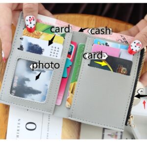 Buckle ring women wallet