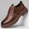 Retro Outdoor Men's Shoes Big Toe Casual Leather Shoes