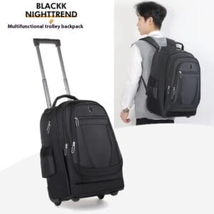 Large Capacity Drawbar Oxford Cloth Backpack