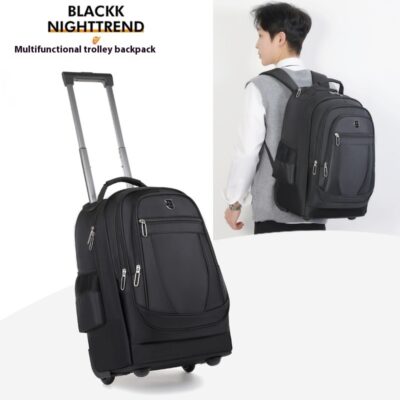 Large Capacity Drawbar Oxford Cloth Backpack - Image 5