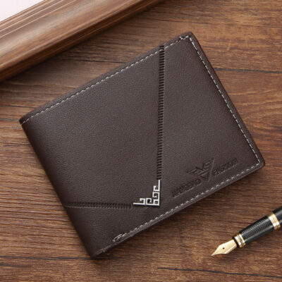 Men's  Pattern Short Wallet - Image 4