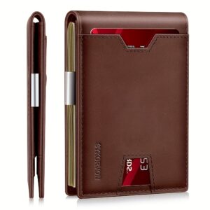 Genuine Leather Bifold Wallet Men