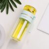 Double Wall Glass Water Bottle With Tea Infuser Filter