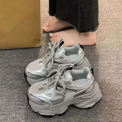 Platform Mesh Elevator  Sports Casual Shoes - Image 4