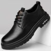Retro Outdoor Men's Shoes Big Toe Casual Leather Shoes