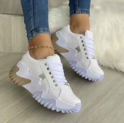 Women Lace-up Sports Sneakers - Image 4
