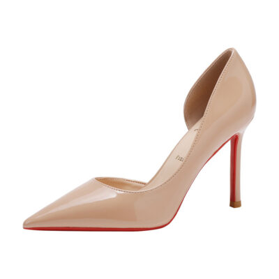 Side Empty Nude High Heels For Women - Image 2