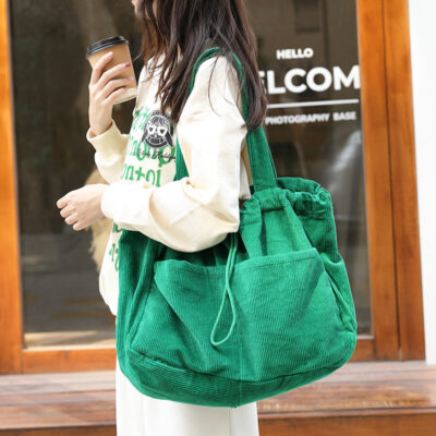 Ins Corduroy Shoulder Bag - Image 9