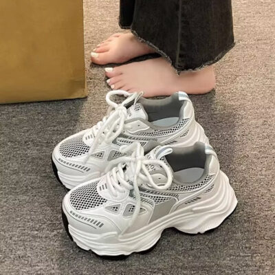 Platform Mesh Elevator  Sports Casual Shoes - Image 5