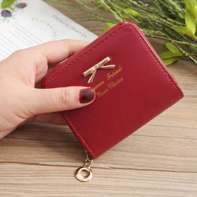 Women's Zipper Short Coin Purse - Image 7