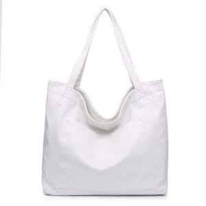 Large Capacity Oil Wax Tote Bag for Women