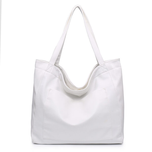 Large Capacity Oil Wax Tote Bags for Women - Image 5