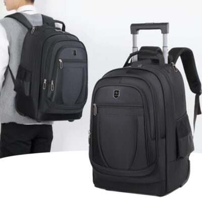 Large Capacity Drawbar Oxford Cloth Backpack - Image 2