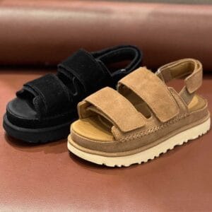 Women's Plus Size Peep Toe Suede Platform Sandals