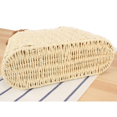 Seaside Vacation Versatile Portable PU Straw Material Bag - Image 5