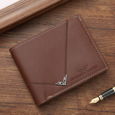 Men's  Pattern Short Wallet - Image 3