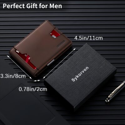 Genuine Leather Bifold Wallet Men - Image 7