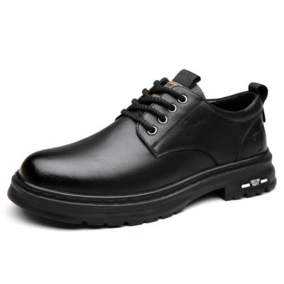 Retro Outdoor Men's Shoes Big Toe Casual Leather Shoes - Image 7