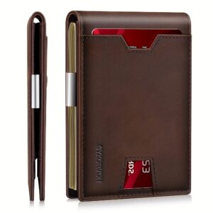 Genuine Leather Bifold Wallet Men