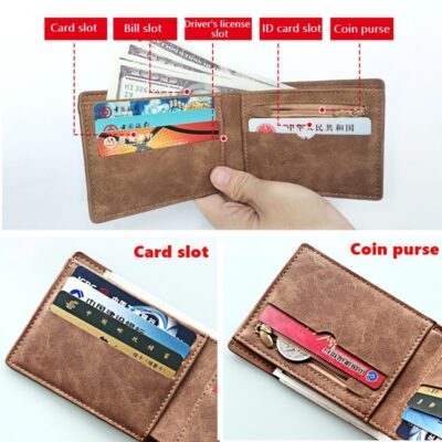 New Men Wallets Small Money Purses Design - Image 3