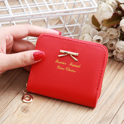 Women's Zipper Short Coin Purse - Image 8
