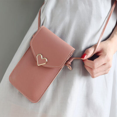Love Buckle Mobile Phone Bags For Women - Image 6