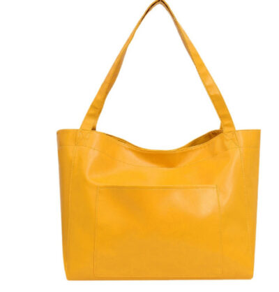 Large Capacity Oil Wax Tote Bags for Women - Image 7