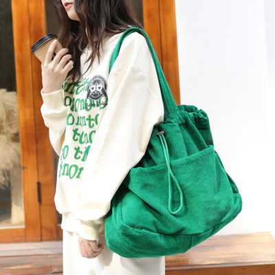 Ins Corduroy Shoulder Bag - Image 4