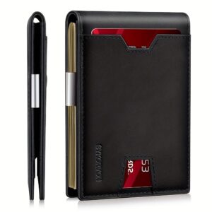 Genuine Leather Bifold Wallet Men