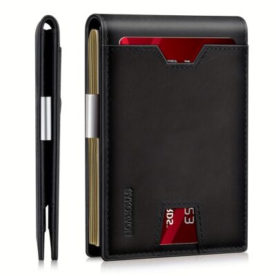 Genuine Leather Bifold Wallet Men - Image 4