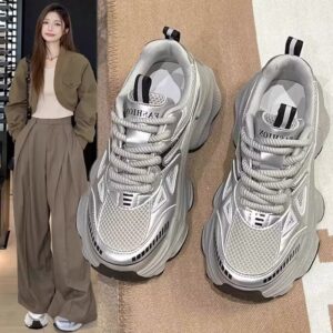Platform Mesh Elevator  Sports Casual Shoes