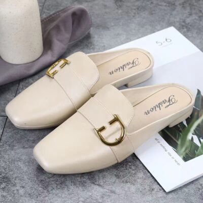 Closed Toe Half Slippers Women's Shoes Outer Wear - Image 9