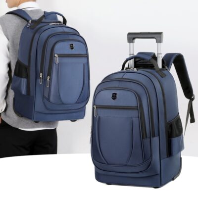 Large Capacity Drawbar Oxford Cloth Backpack - Image 8