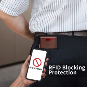 Genuine Leather Bifold Wallet Men